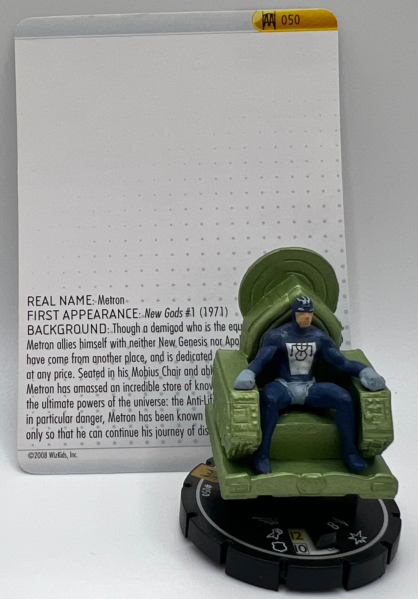 DC Heroclix Arkham Asylum Metron Super Rare W/Card #50