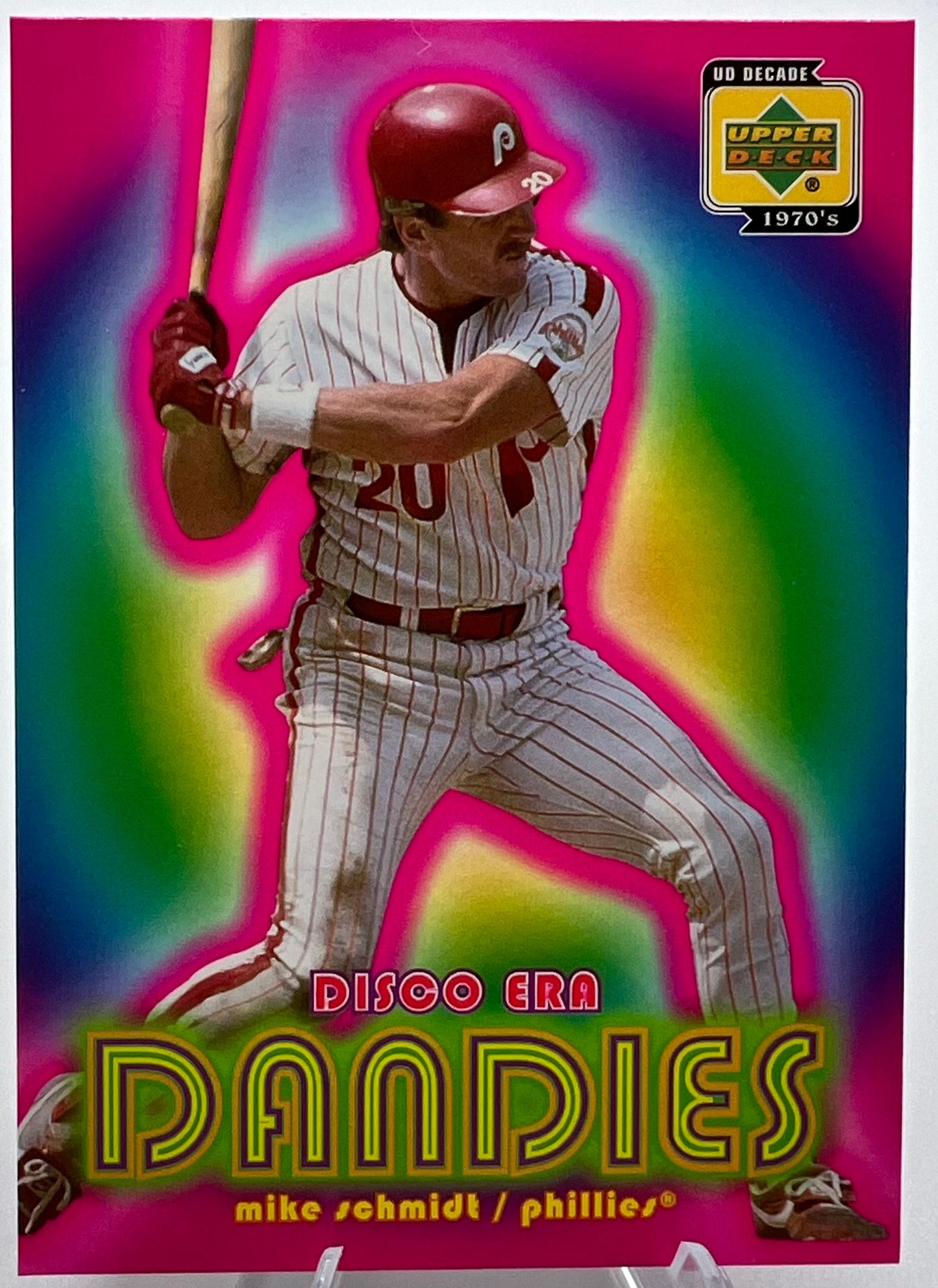 2001 UD Decade 1070's Disco Era Dandies Mike Schmidt Baseball Card