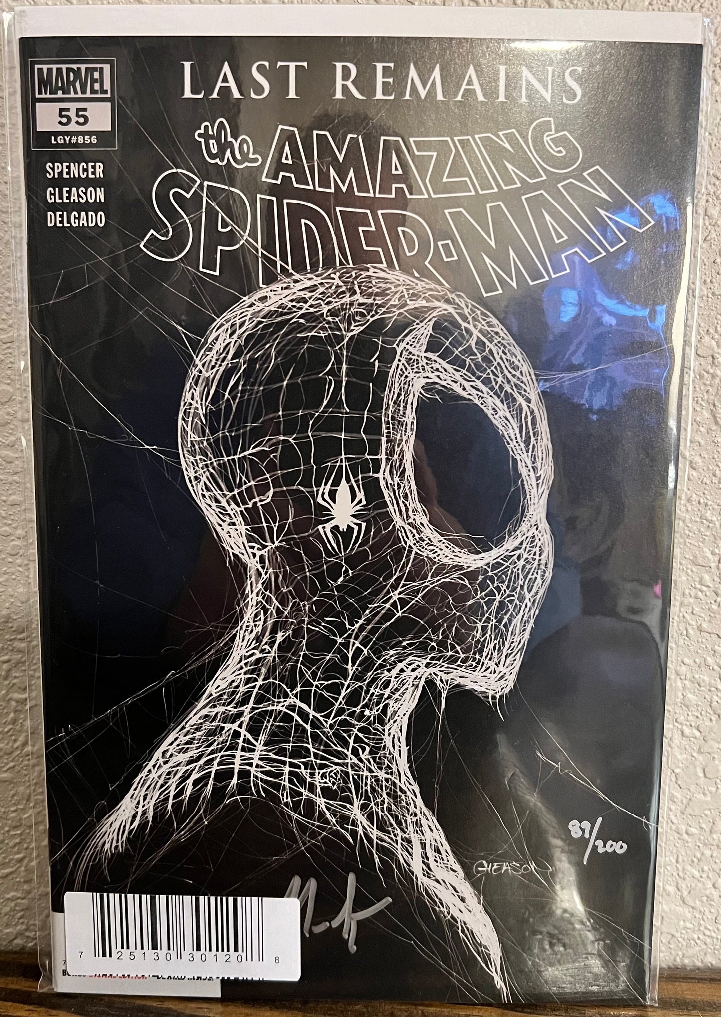 Amazing Spider-Man #55 Gleason Cover Signed by Nick Spencer #89/200 W/COA From DF