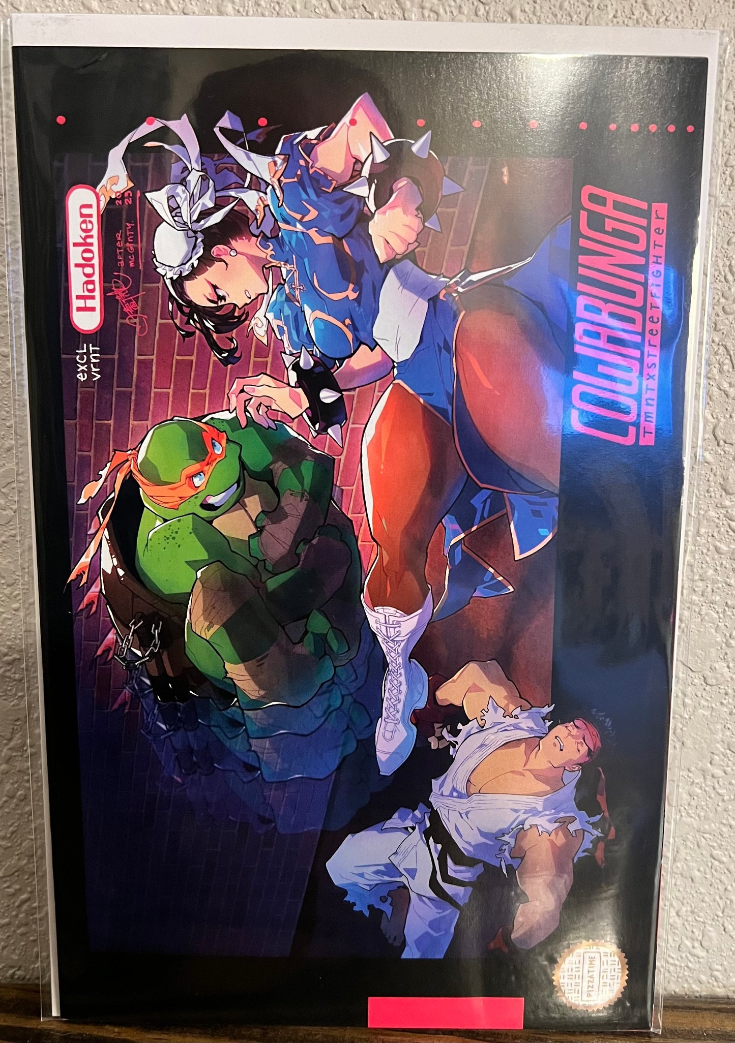 TMNT vs Street Fighter #4 Cover RE NYCC Video Game Variant