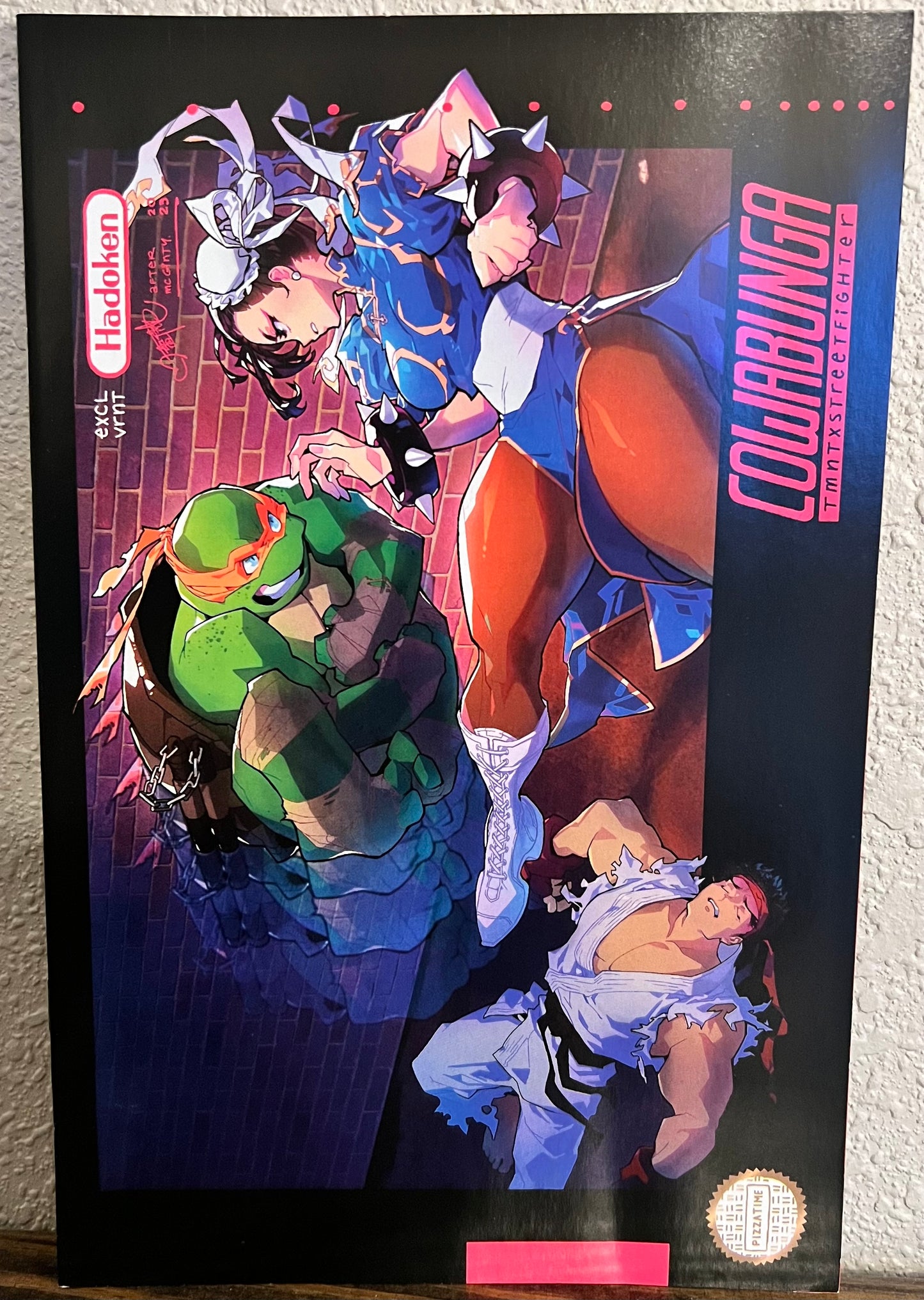 TMNT vs Street Fighter #4 Cover RE NYCC Video Game Variant