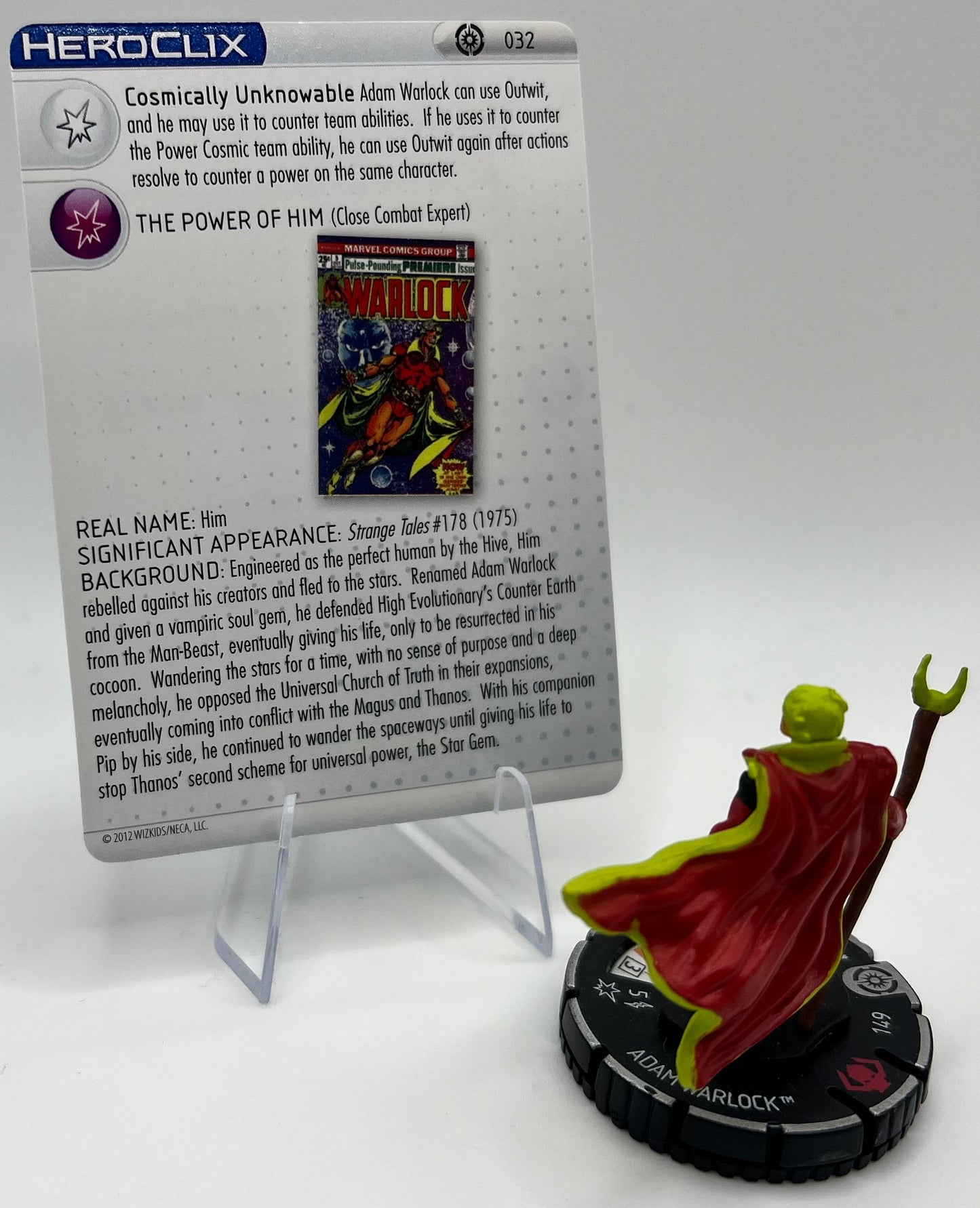 HeroClix Marvel Galactic Guardians Unique Adam Warlock Figure