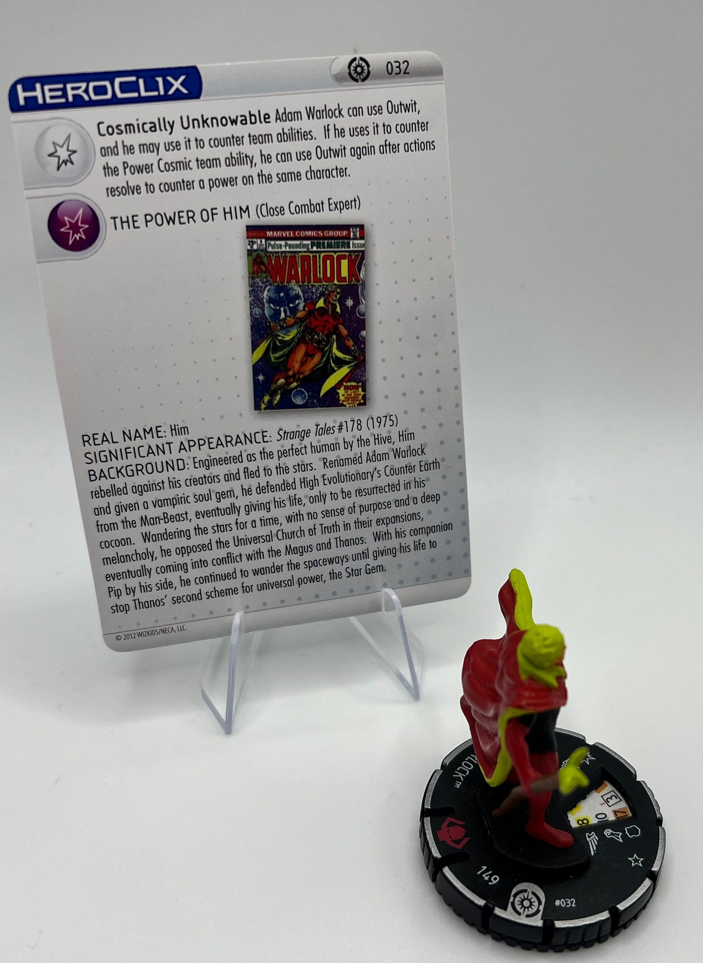 HeroClix Marvel Galactic Guardians Unique Adam Warlock Figure