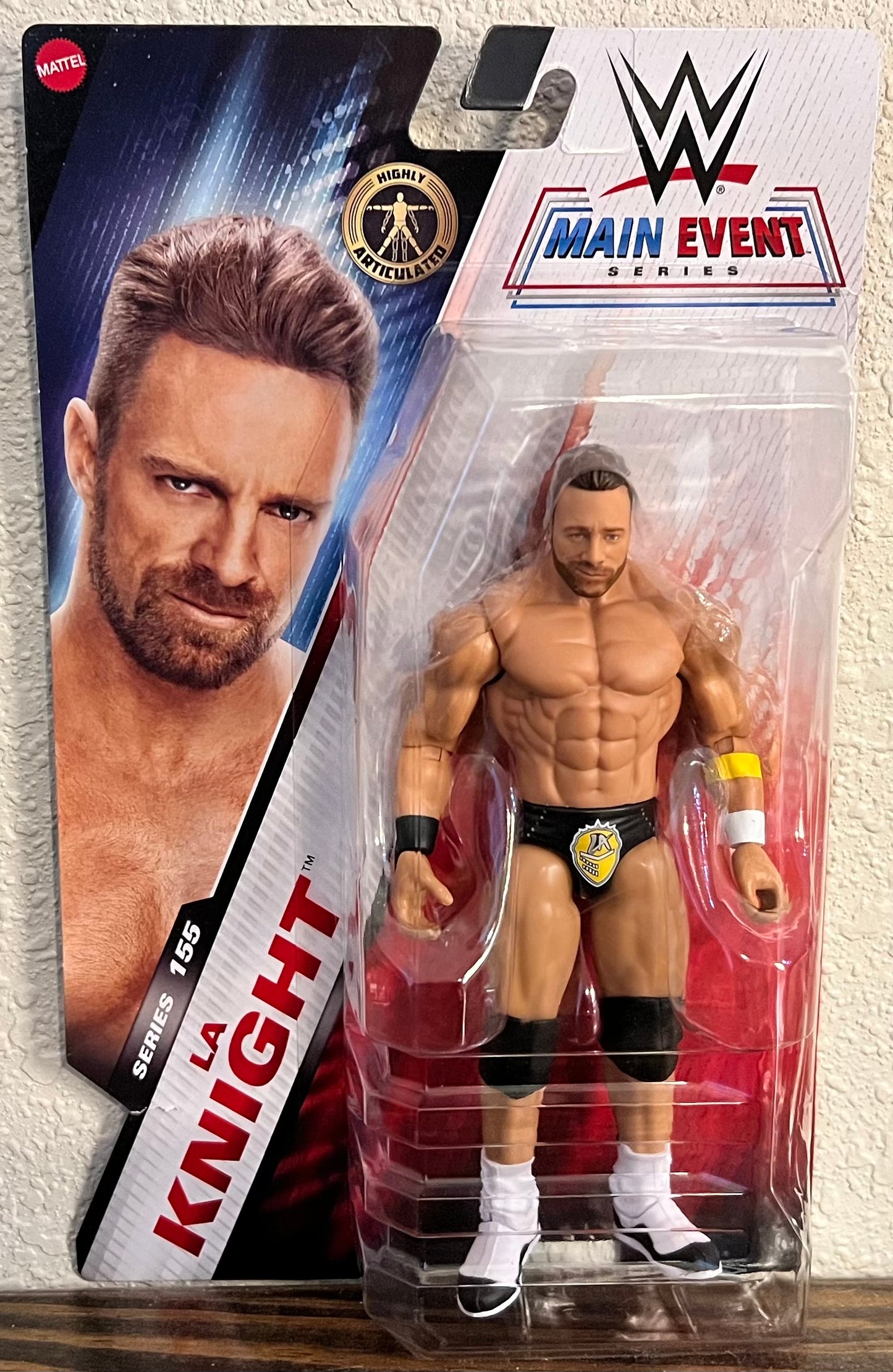 WWE Mattel Main Event Series 155 La Knight Wrestling Action Figure