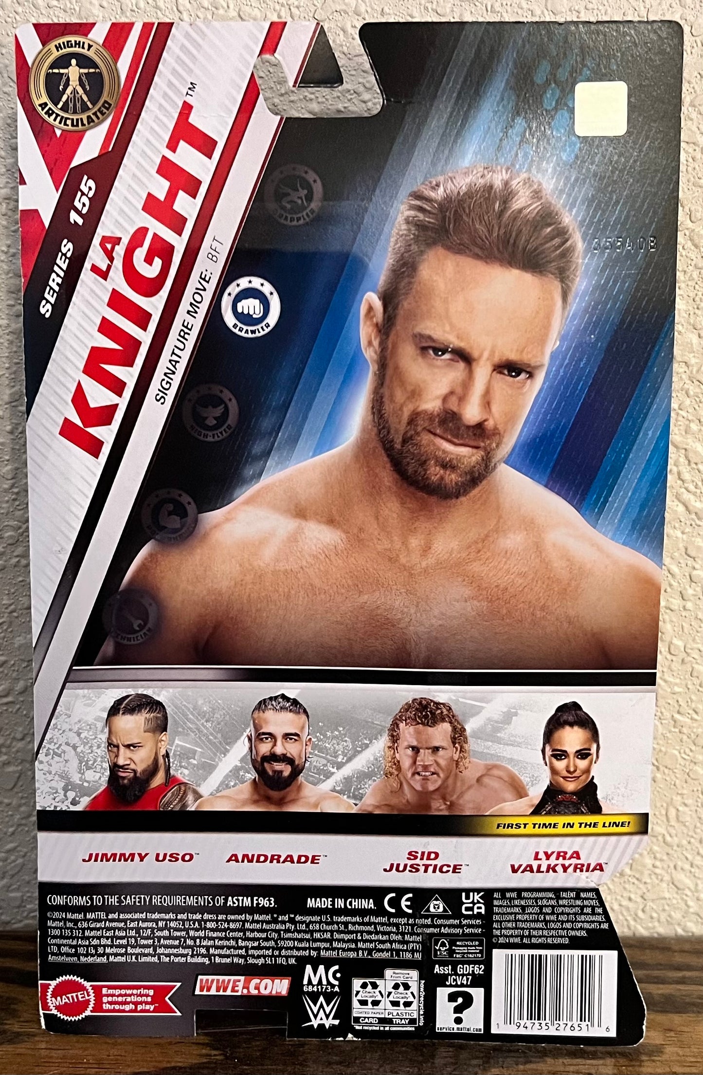 WWE Mattel Main Event Series 155 La Knight Wrestling Action Figure