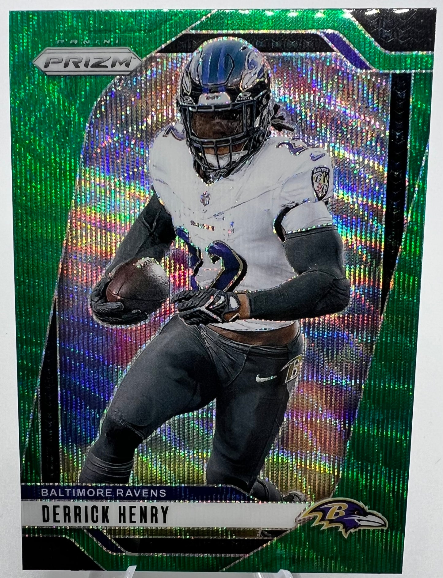 2024 Panini Prizm Derrick Henry Green Wave Prizm Football Card