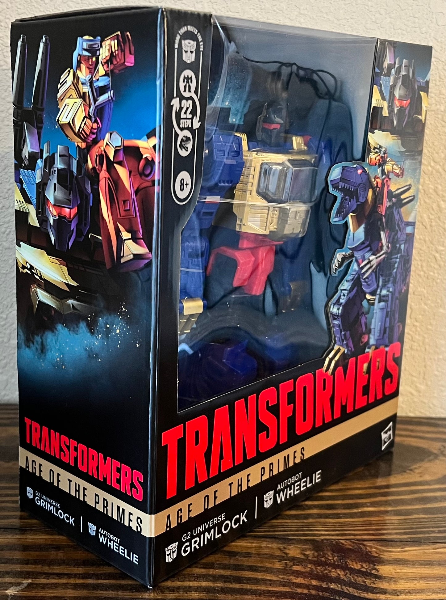 Transformers Age of Primes Leader Class G2 Grimlock & Wheelie
