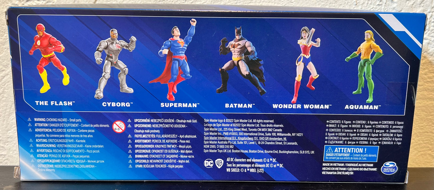 DC Comics 6-Pack Justice League 4" Super Heroes Set