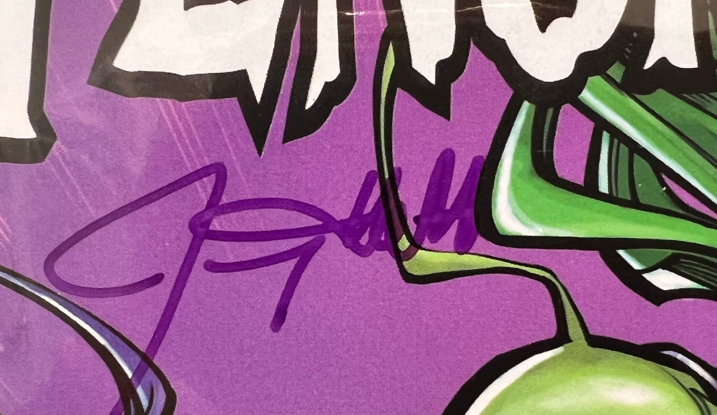 What If Venom #1 Hardin Variant Signed by Jeremy Holt in Purple w/COA from DF