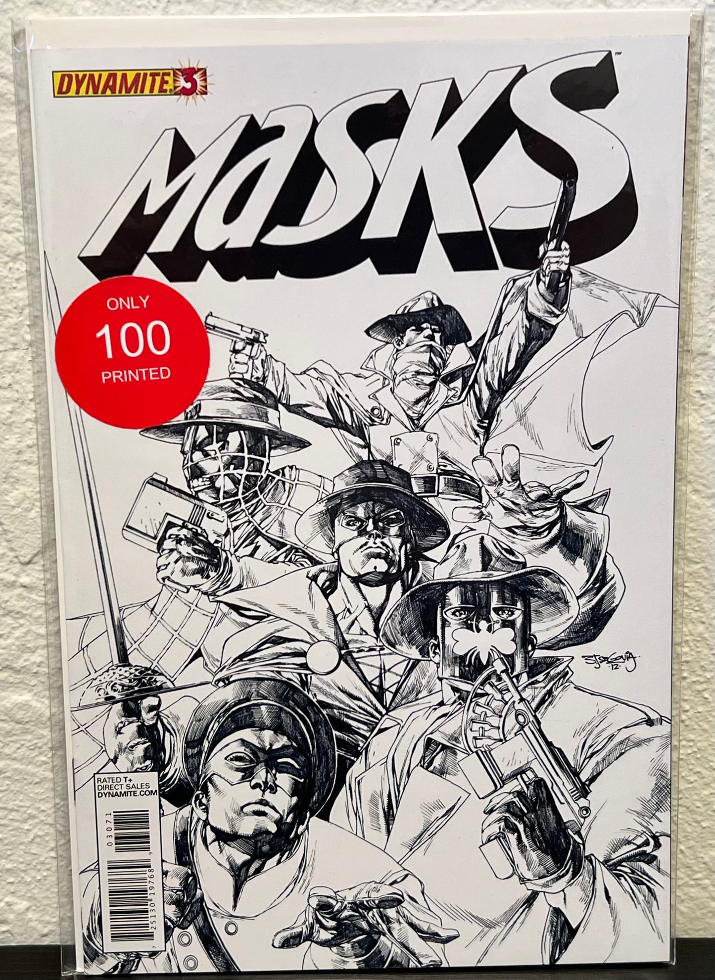 Masks #3 Stephen Segovia High End Black & White Ultra Limited Edition w/COA from DF