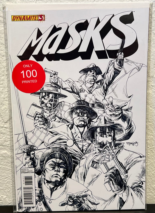 Masks #3 Stephen Segovia High End Black & White Ultra Limited Edition w/COA from DF
