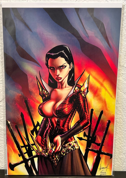 The Blood Queen #3 High End Garza Virgin Art Ultra Limited Edition w/COA from DF