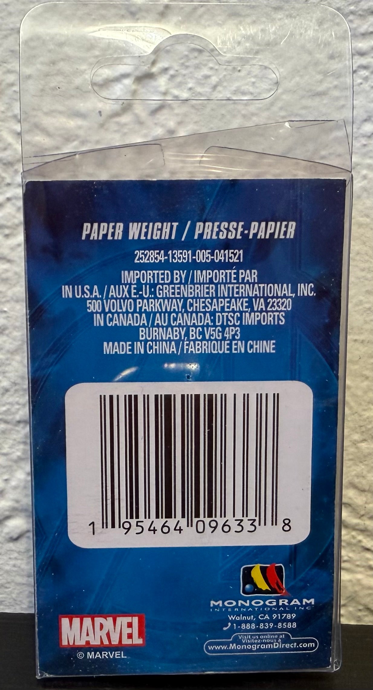 Marvel Avengers Mini Bust Thor Paperweight