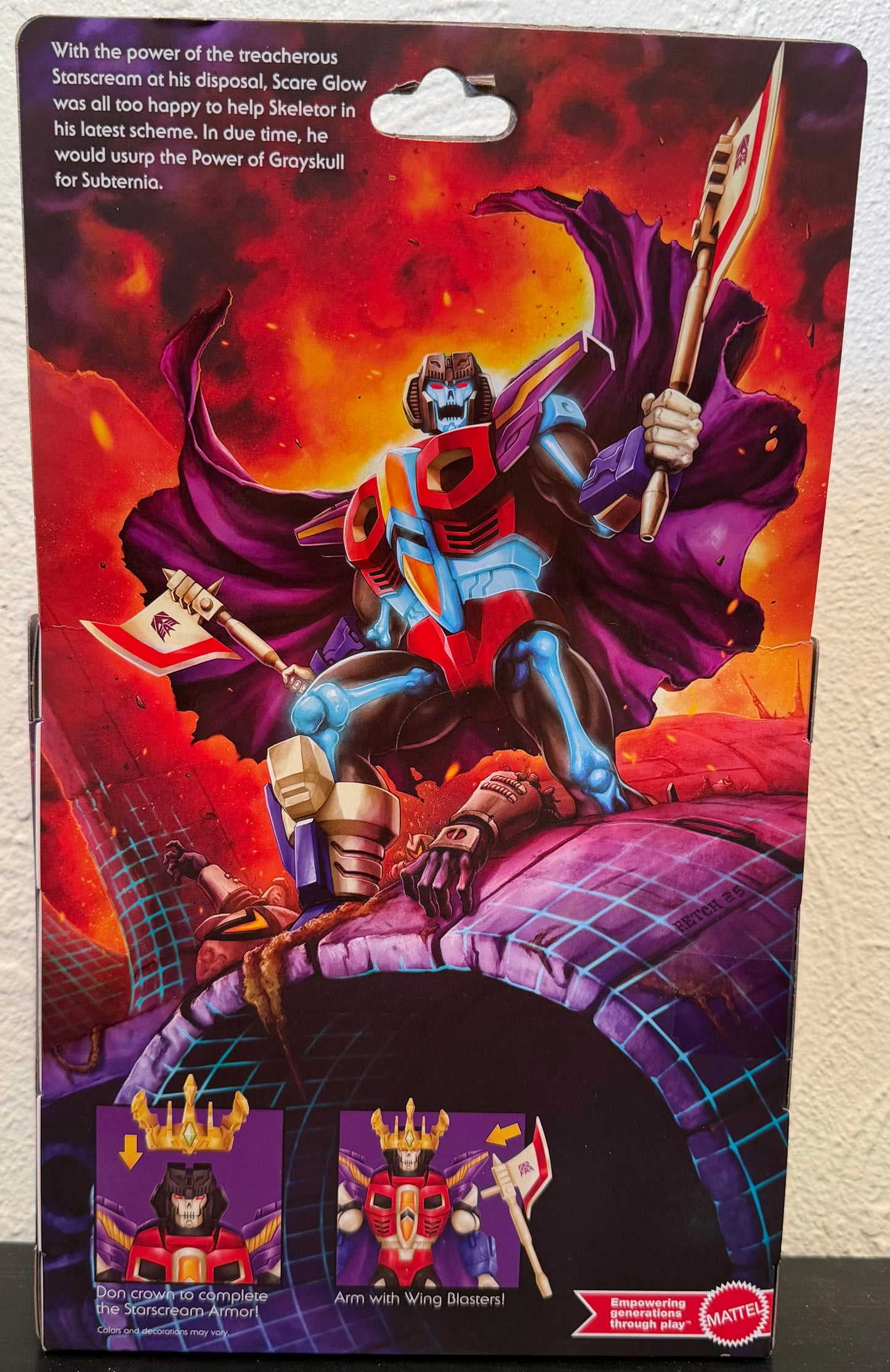 Masters of the Universe/ Transformers Starscream Armor/ Scare Glow Action Figure