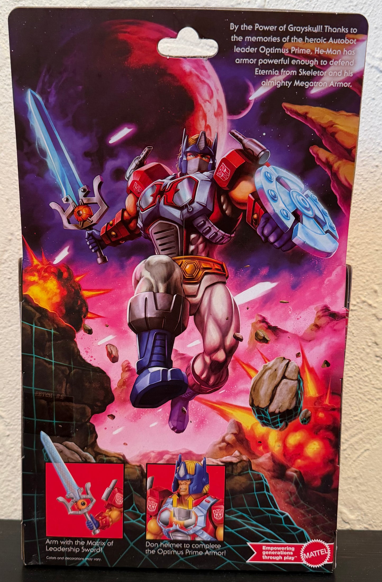 Masters of the Universe/ Transformers Optimus Prime Armor/ He-Man Action Figure