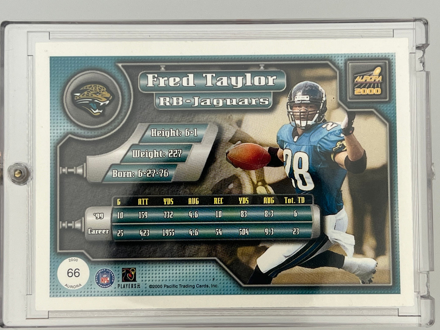 2000 Fred Taylor Jaguars Autographed