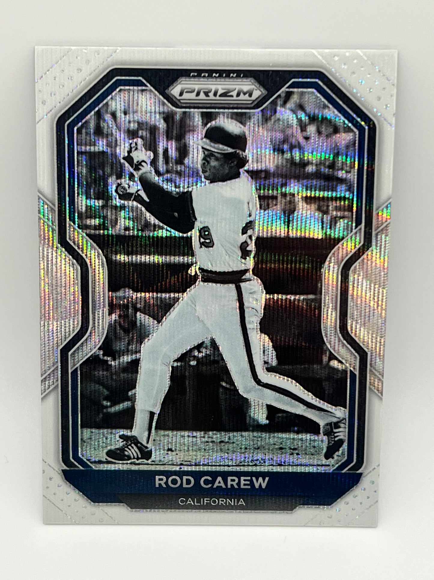2021 Rod Carew Angels White Prizm Card