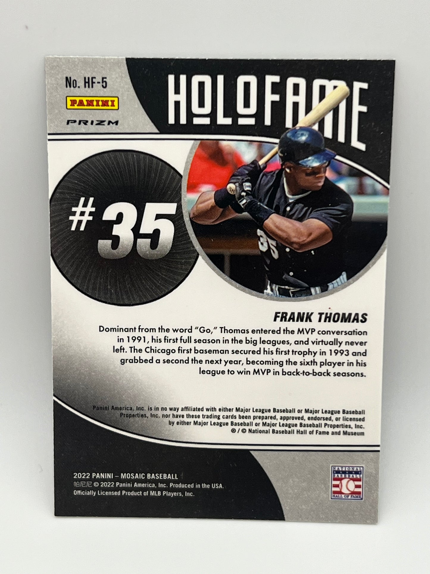 2022 Frank Thomas White Sox