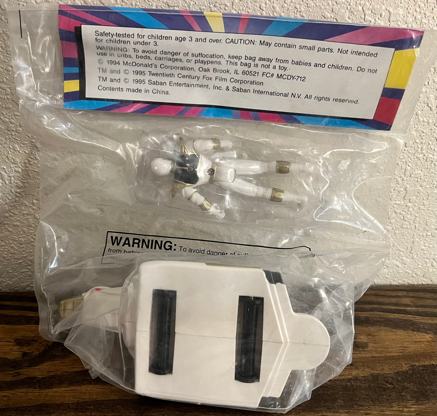 1995 Power Ranger White Falcon Toy