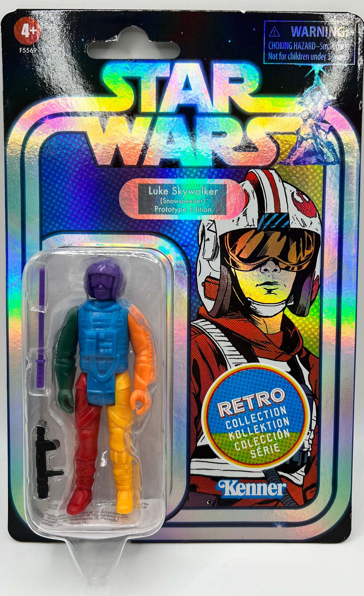 Star Wars Luke Skywalker Retro Collection Purple Head