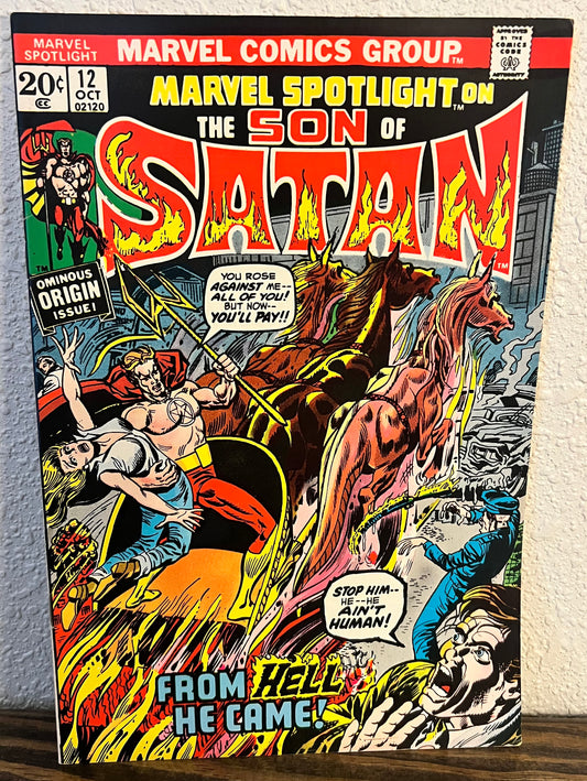 Marvel Spotlight #12 (1973) 1st Appearance & Origin of The Son of Satan Damion Hellstrom