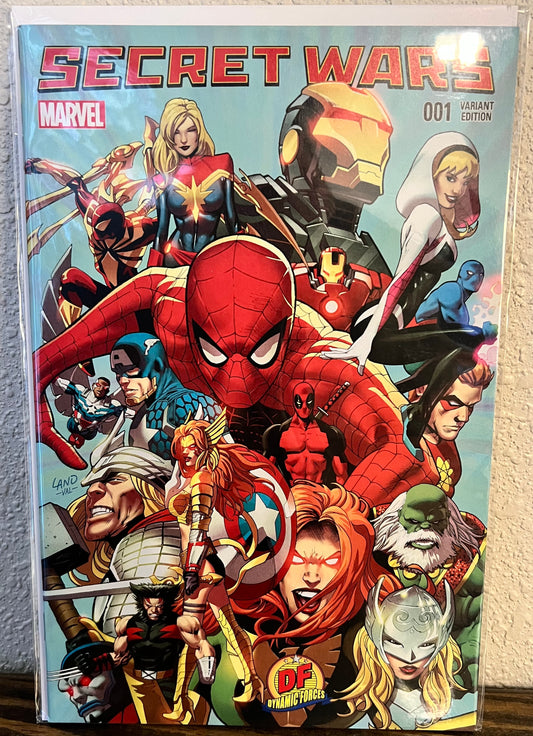 Secret Wars #1-DF Exclusive-Greg Land Variant