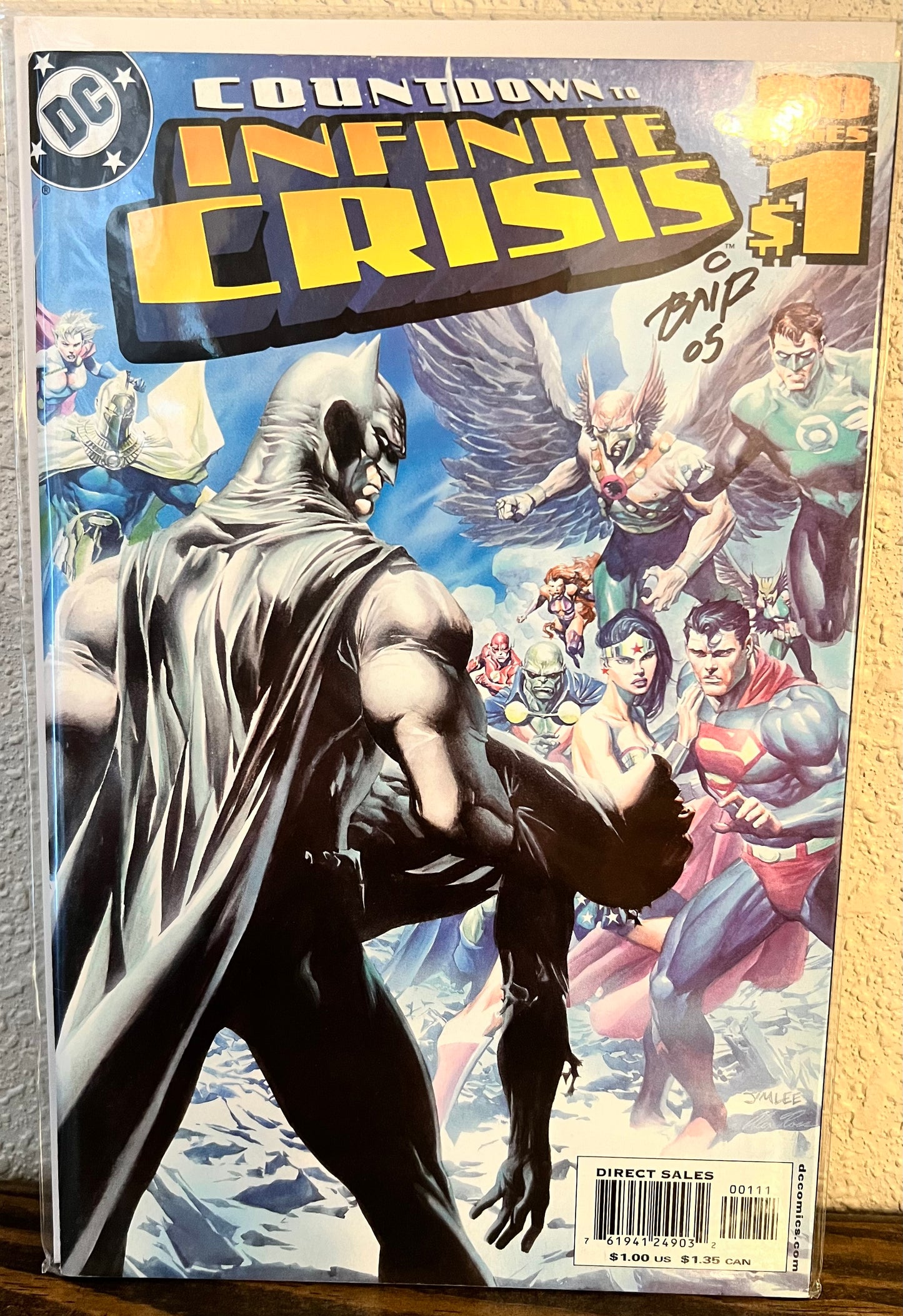 Countdown to Infinite Crisis #1-Signed Michael Bair