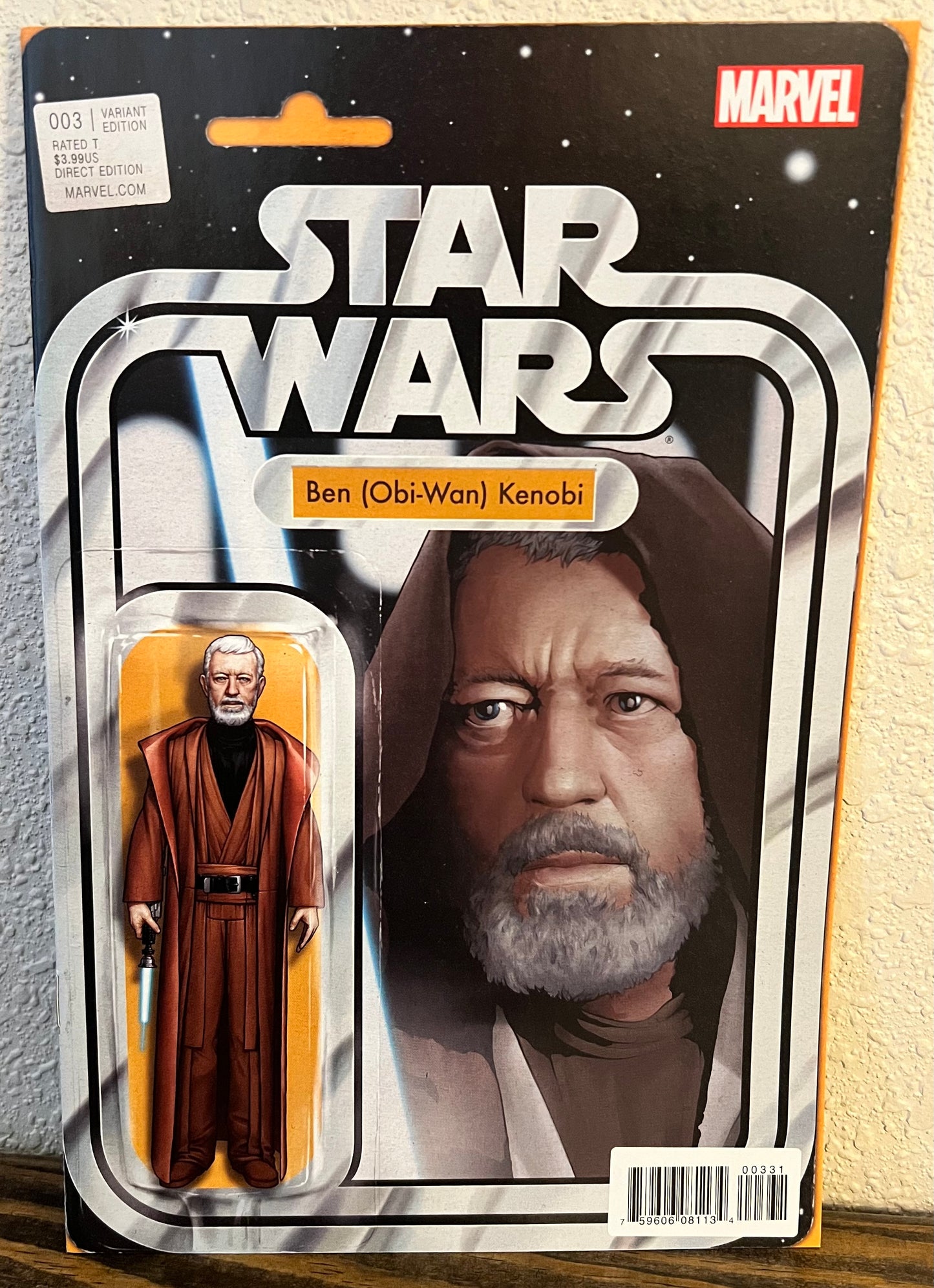 Star Wars #3 Ben Obi-Wan Kenobi Action Figure Variant Cover