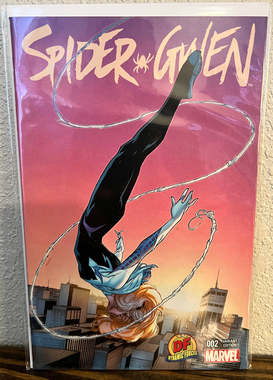 Spider-Gwen #2- Dynamic Forces Variant Limited to 3000 Copies w/DF COA