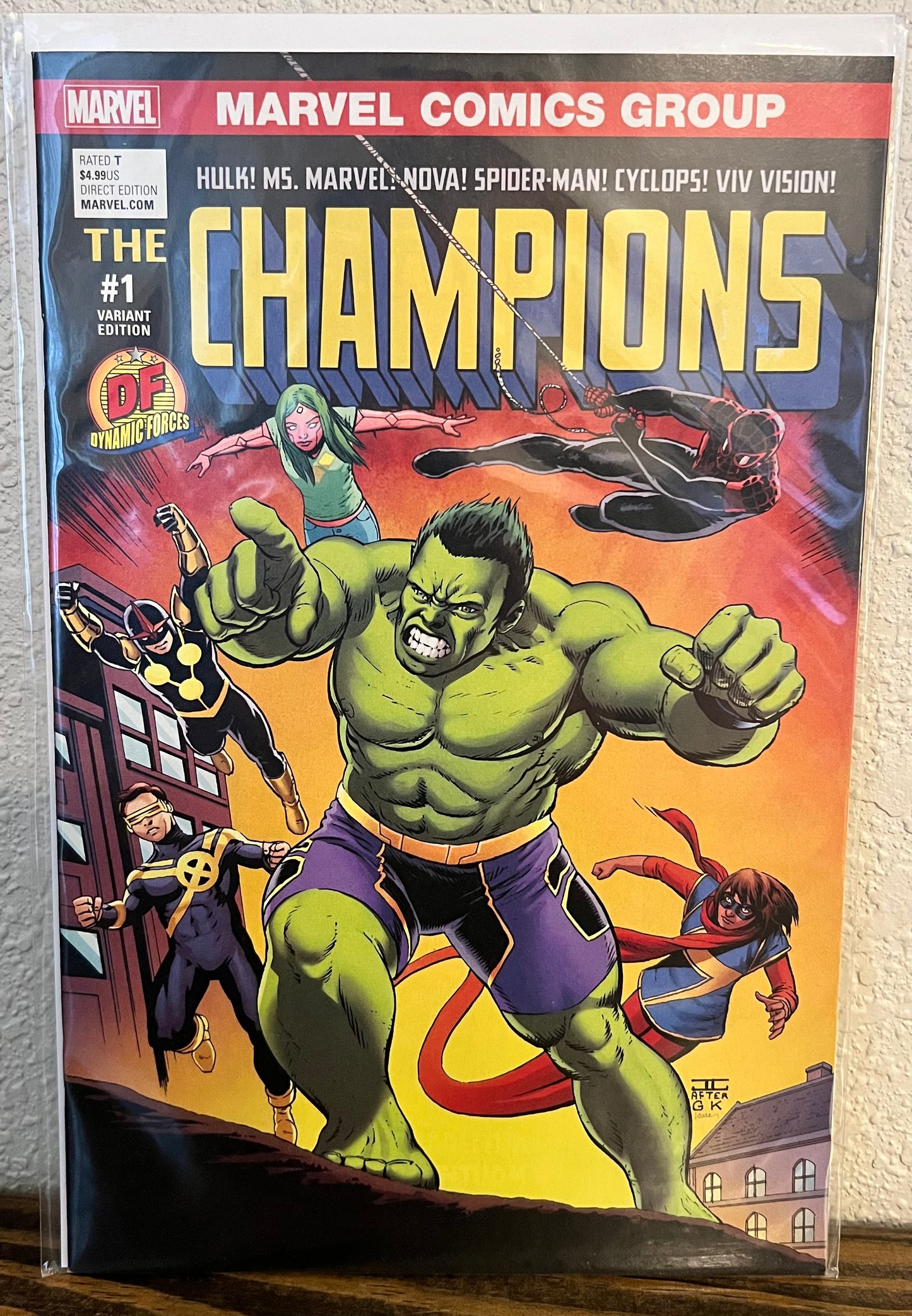 Champions #1 Dynamic Forces DF Exclusive Cover W/ COA