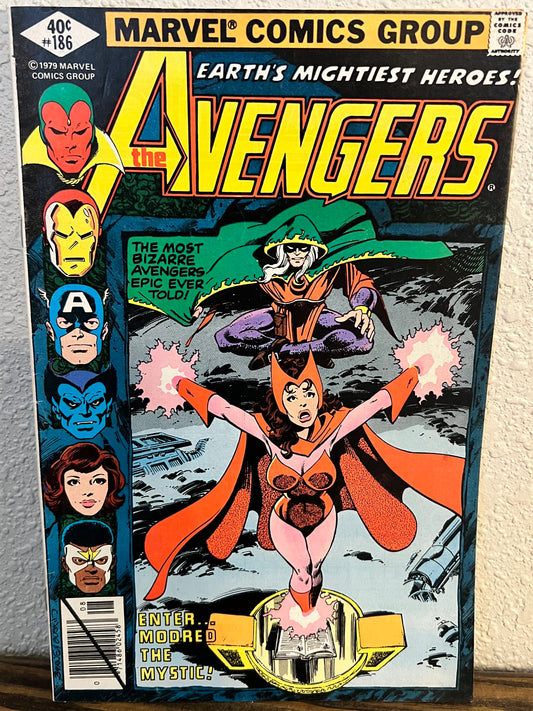 Avengers #186 Origin of Quicksilver & Scarlet Witch, Marvel Comics, 1979 Vintage