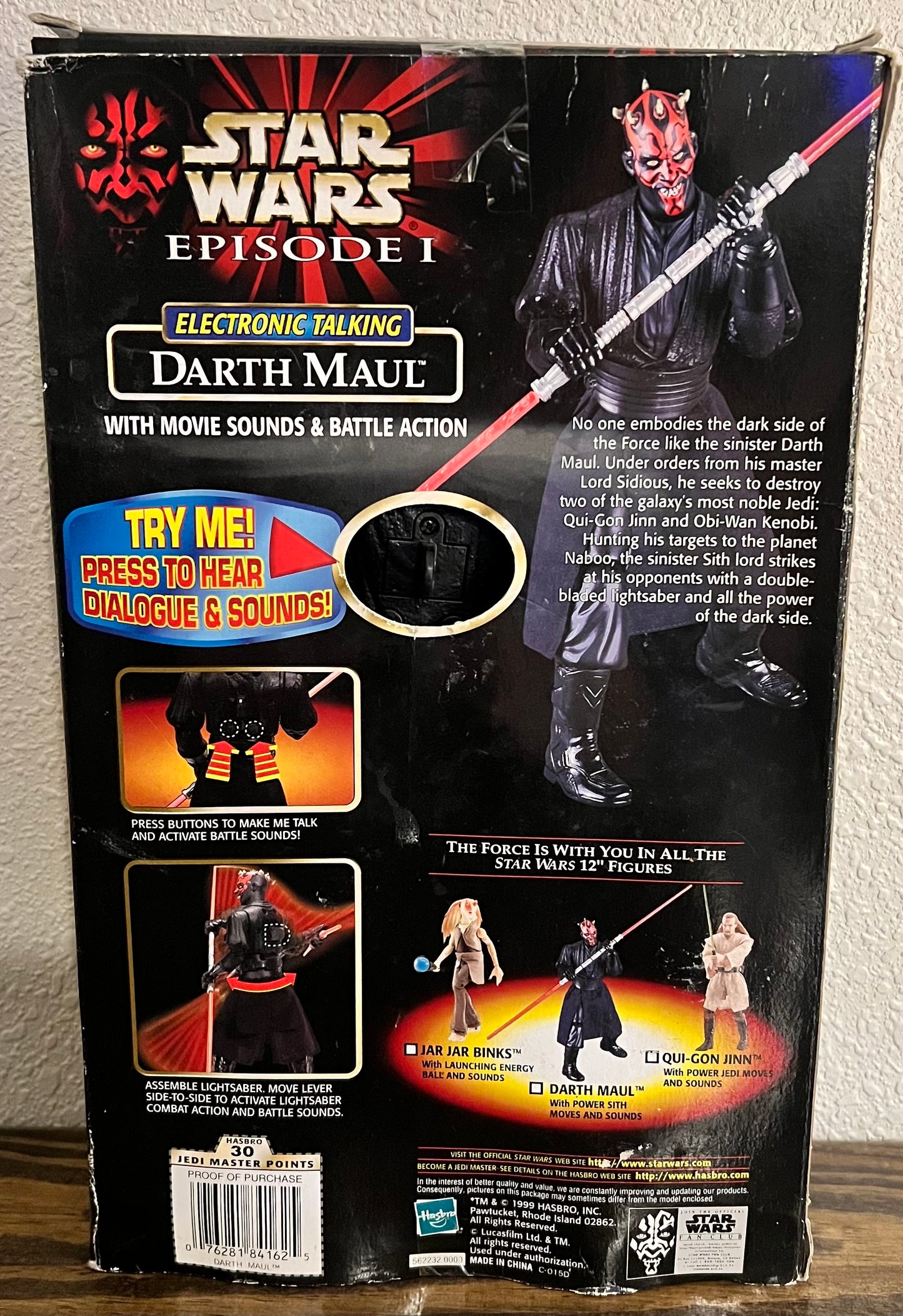 Star Wars Episode 1 Darth Maul Electronic Talking Action Figure 1999 Hasbro