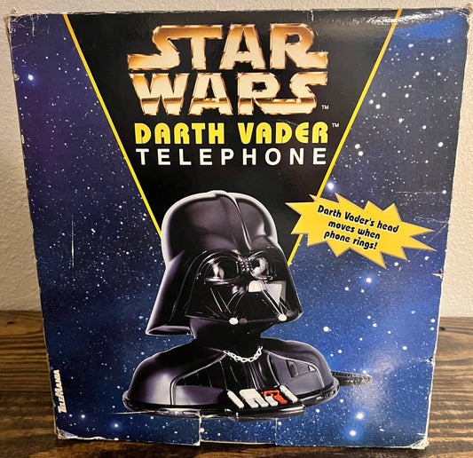 Star Wars Darth Vader Telephone w/ Box Vintage