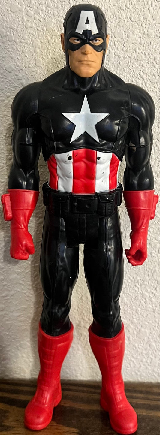 12” Captain America Black Suit Action Figure