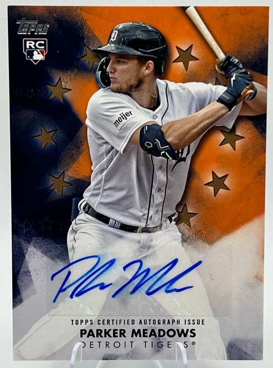 2024 Topps Series 2 Baseball Stars Parker Meadows Auto Gold #47/50