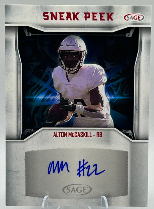 2024 Sage Hit Alton McCaskill Sneak Peak Autograph Rookie