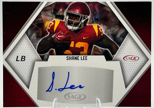 SHANE LEE 2023 Sage Low Series RED Rookie Auto RC #A-SL