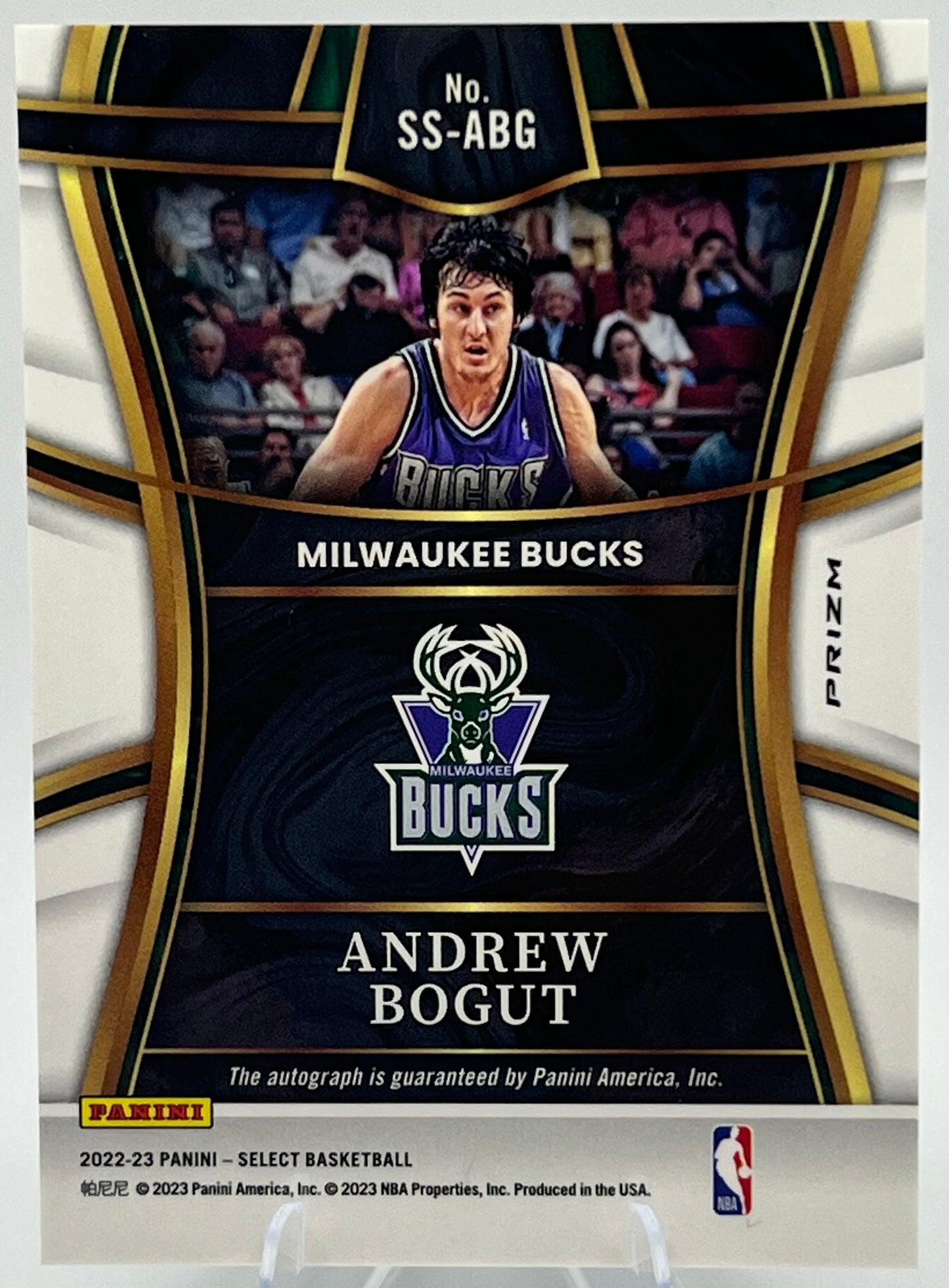 2022-2023 Select Andrew Bogut Silver Prizm AUTO #SS-ABG