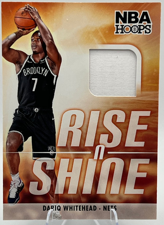 2023-24 Hoops Rise N Shine Memorabilia Dariq Whitehead Basketball Card