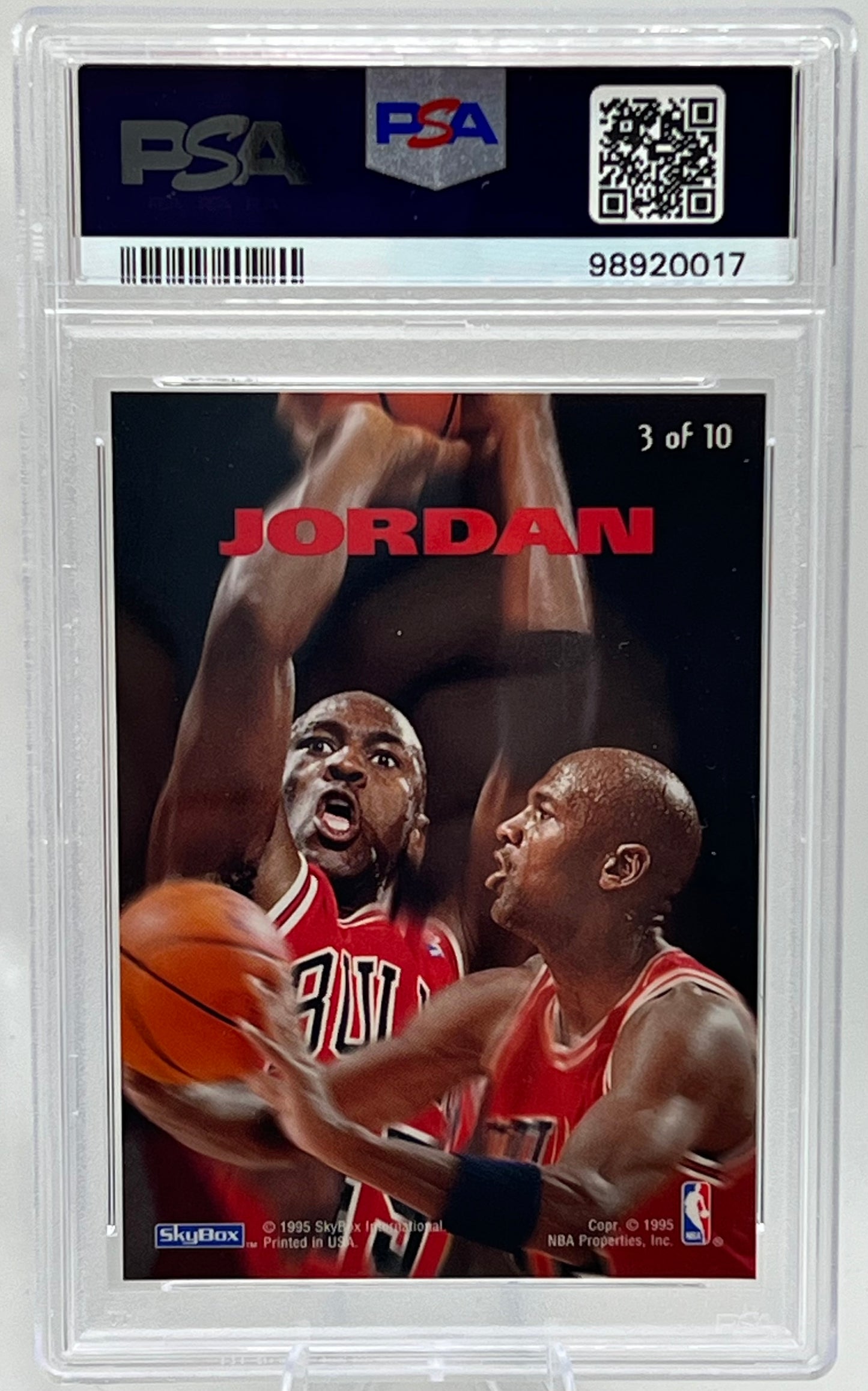 1994-95 Skybox Emotion N-Tense Michael Jordan PSA 9