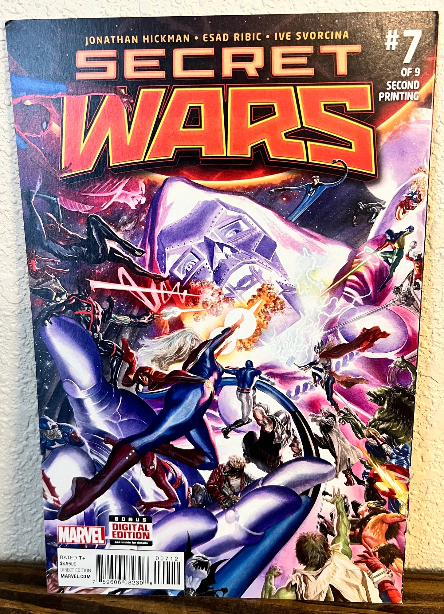 Secret Wars Comic #7 2nd Print Alex Ross Virgin Cover