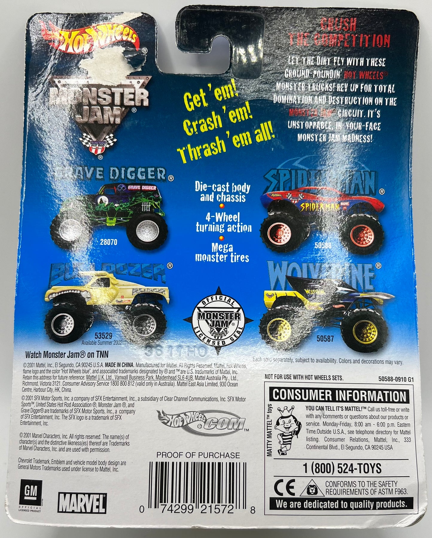 Hot Wheels Monster Jam 4x4 Spider-Man Monster Truck