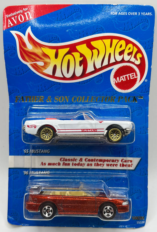 Hot Wheels Father and Son Collectors Pack 65' Mustang, 96' Mustang