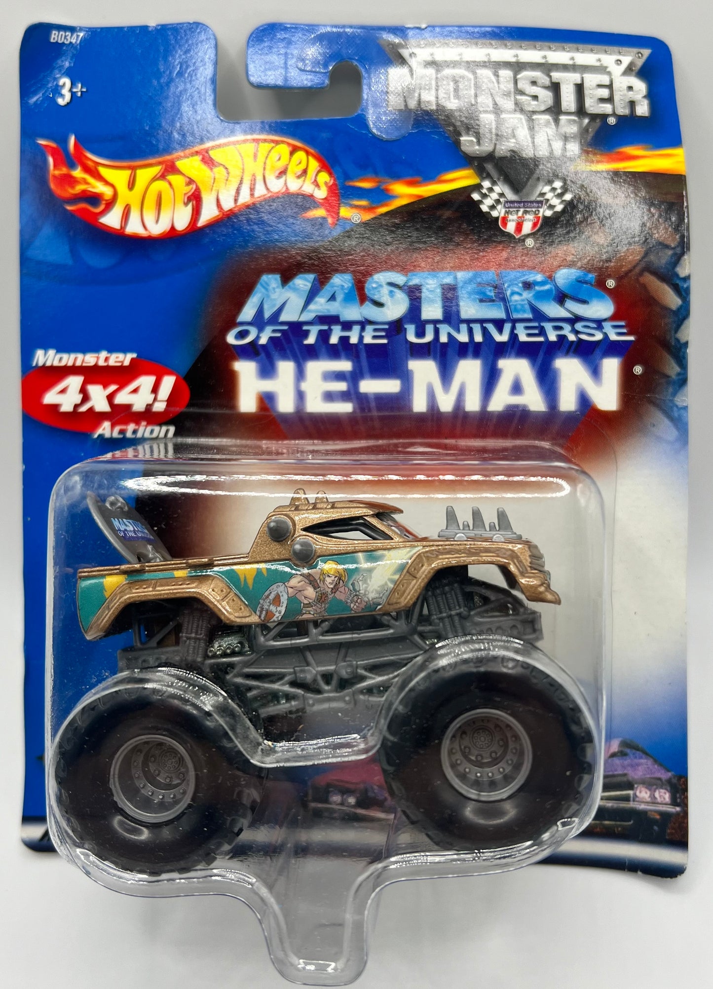 2002 Hot Wheels Monster Jam He-Man Monster Truck