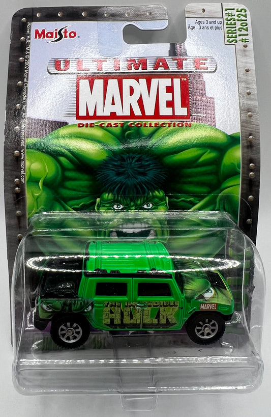 Ultimate Marvel Die-Cast The Incredible Hulk H2 Hummer