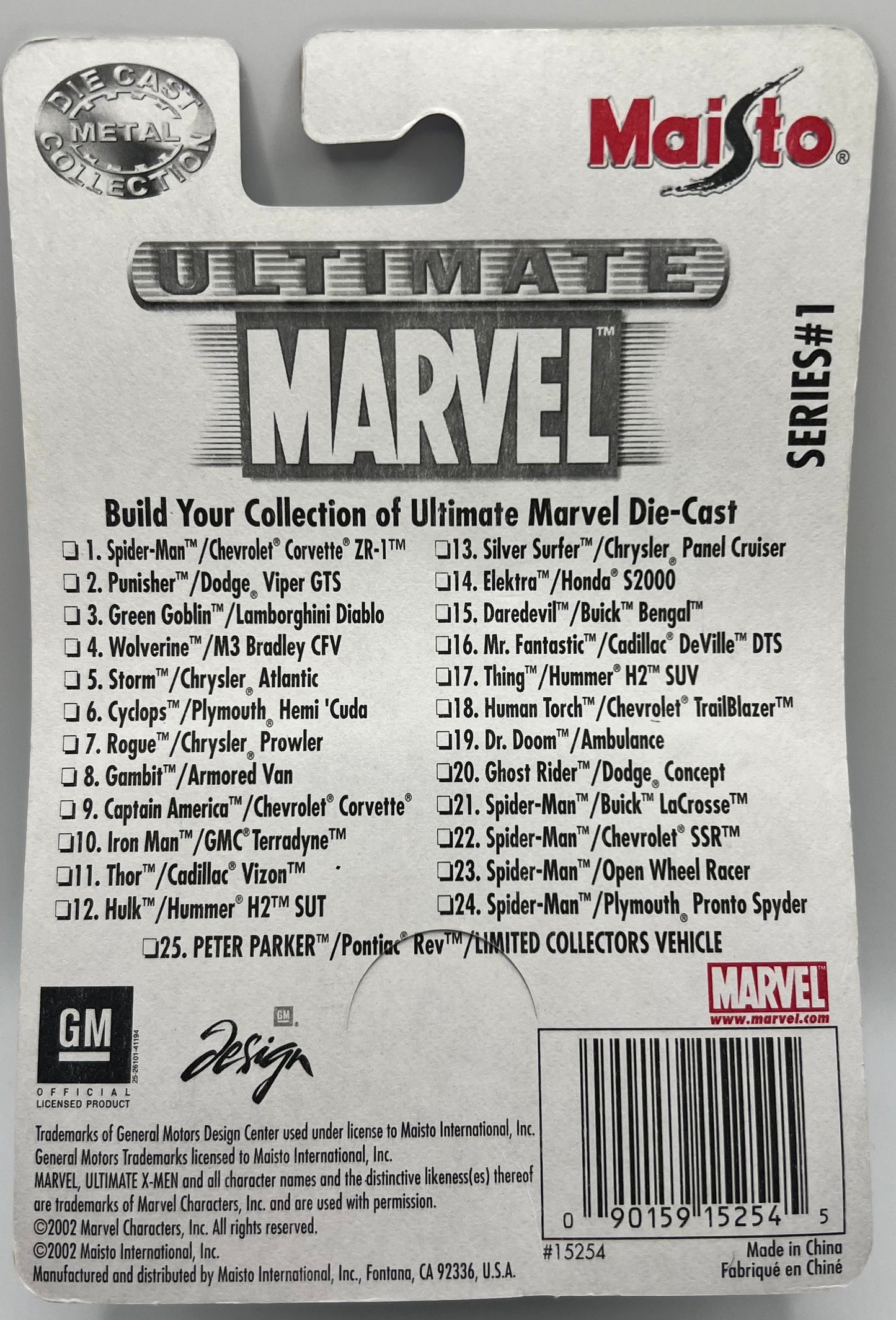 Ultimate Marvel Die-Cast The Incredible Hulk H2 Hummer