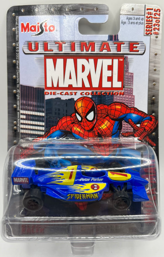 Maisto Ultimate Marvel Die Cast Collection 2003 Spider-Man Open Wheel Racer Indy