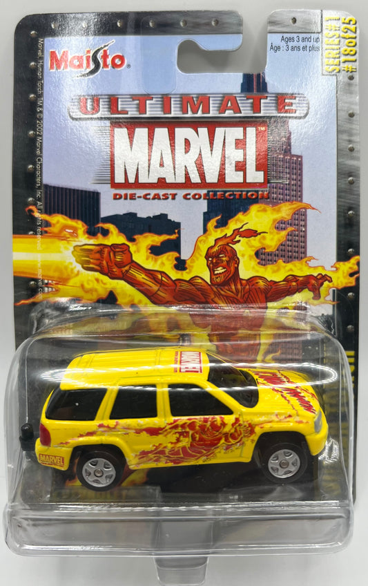 Ultimate Marvel Die-Cast Human Torch Chevrolet Trailblazer