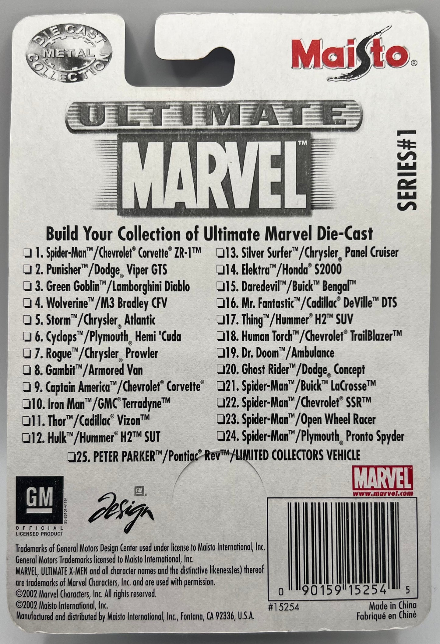 Ultimate Marvel Die-Cast Collection Spider-Man Buick LaCrosse