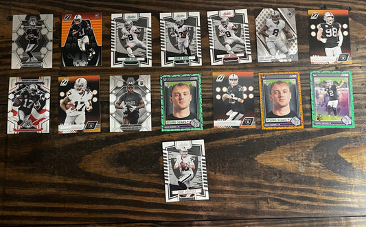 NFL Raiders Football Card Lot
